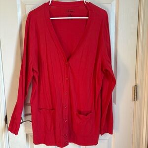 L.L. Bean Cardigan With Pockets